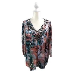 Mushka Sienna Rose Silky Boho Blouse